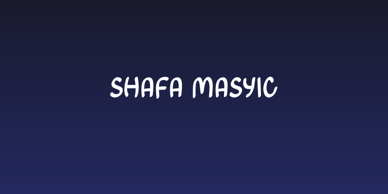 Shafa Masyic Social Header