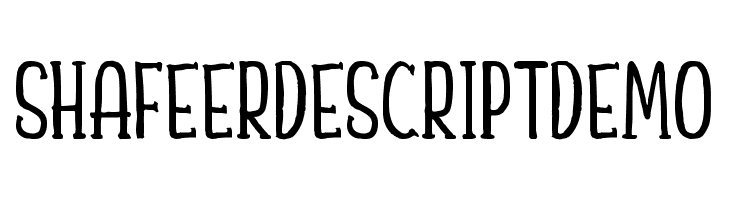 Shafeer Descript Demo  Frei Schriftart Herunterladen