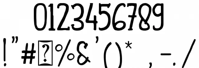 Shafeer Descript Demo Font OTHER CHARS