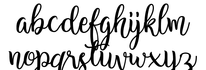Shafeer demo Font LOWERCASE