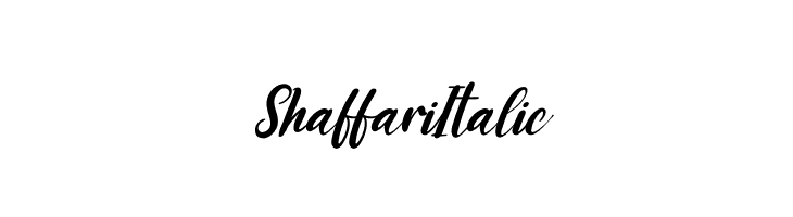 Shaffari Italic  baixar fontes gratis