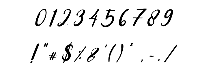 Shaffari Italic Font OTHER CHARS