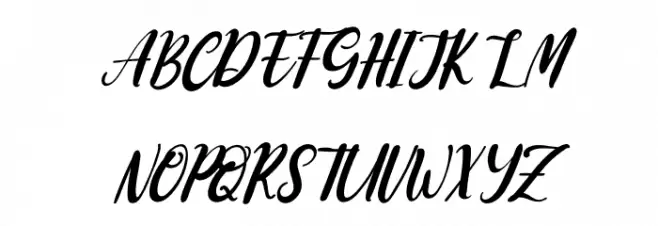 Shaffari Italic Schriftart Groß