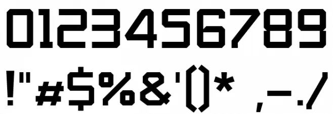 Shaffron Font OTHER CHARS