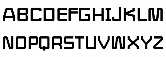 Shaffron 字体 大写