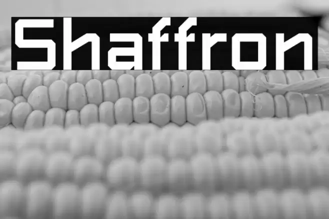 Shaffron Font examples