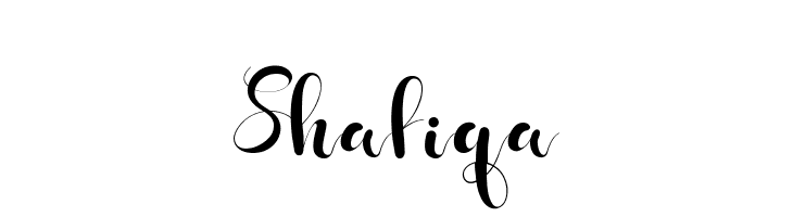 Shafiqa  フリーフォントのダウンロード