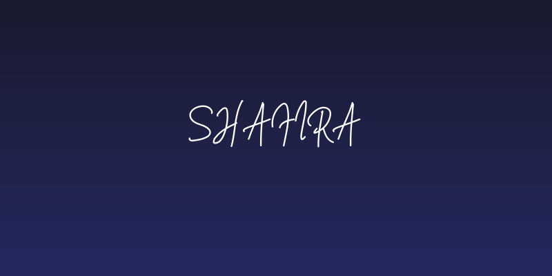 Shafira Social Header