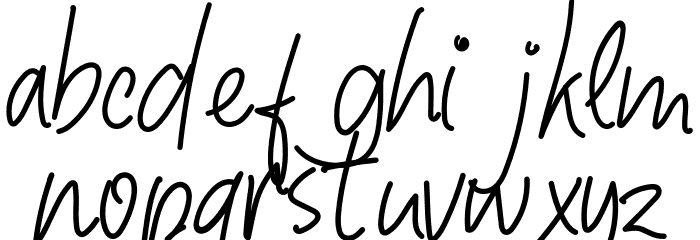 Shafira Font LOWERCASE
