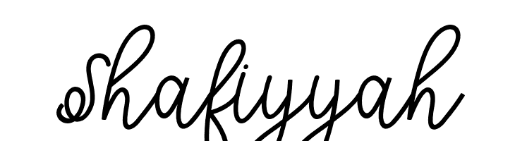 Shafiyyah  Descarca Fonturi Gratis