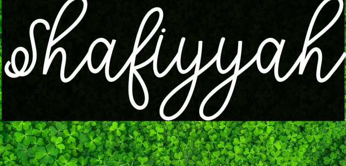 Shafiyyah Example 1