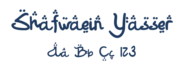 Shafwaein Yasser Font Preview