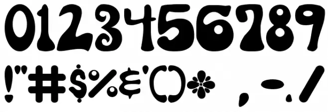 Shagadelic Bold Font OTHER CHARS