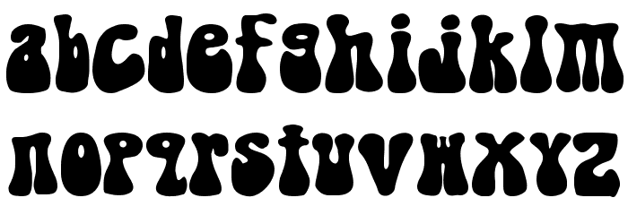 Shagadelic Bold Font LOWERCASE