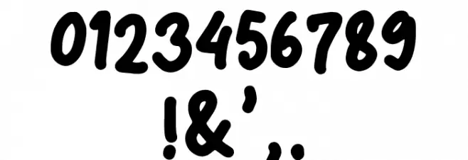 Shagie Hodie Font OTHER CHARS