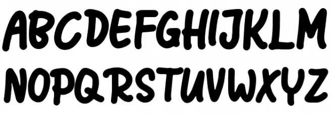 Shagie Hodie Schriftart Groß