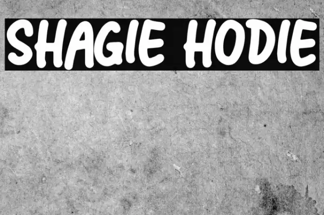 Shagie Hodie Font examples