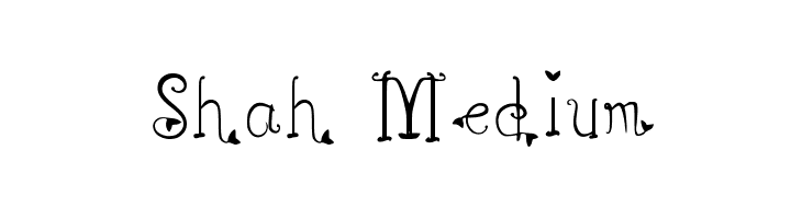 Shah Medium  Frei Schriftart Herunterladen