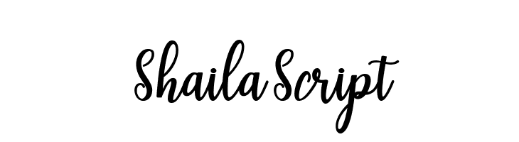 ShailaScript  font caratteri gratis
