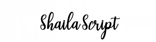 ShailaScript  Frei Schriftart Herunterladen