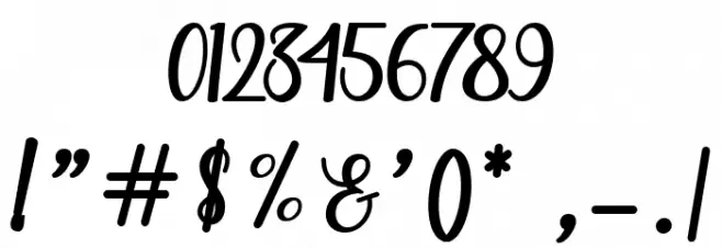 ShailaScript Font OTHER CHARS