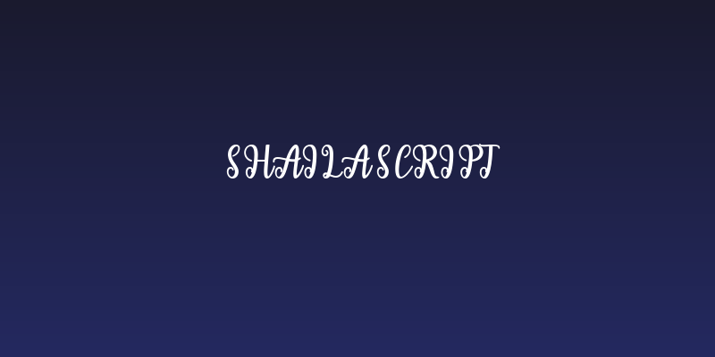 ShailaScript Social Header