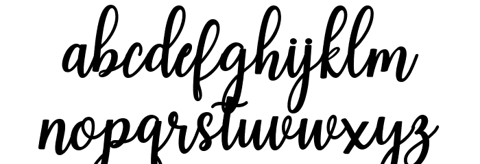 ShailaScript Font LOWERCASE