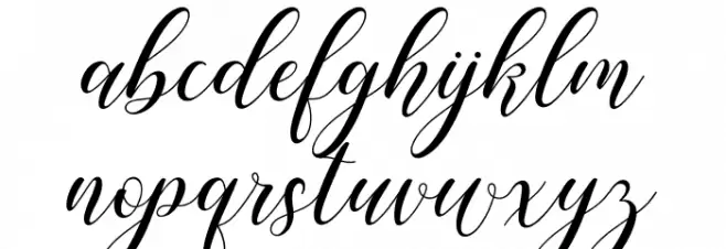 Shailena 字体 小写