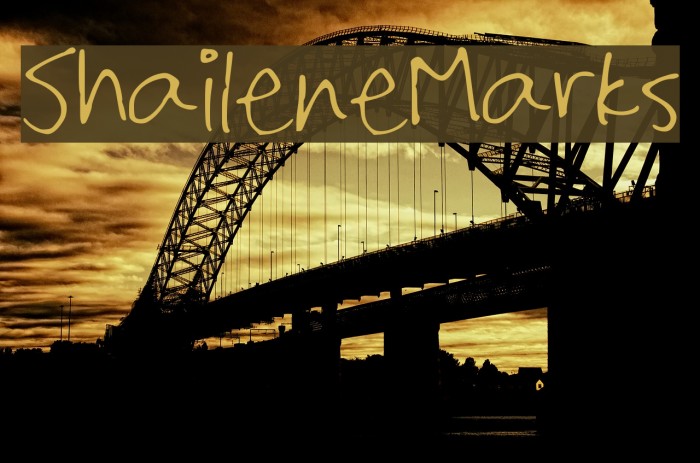 Shailene_Marks Font examples