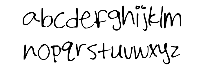 Shailene_Marks Font LOWERCASE