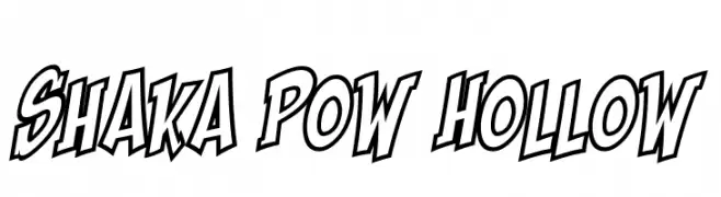 Shaka Pow Hollow  baixar fontes gratis