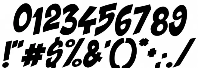 Shaka Pow Font OTHER CHARS