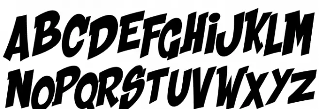 Shaka Pow Font Litere mari
