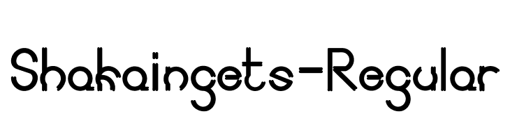 Shakaingets-Regular  baixar fontes gratis