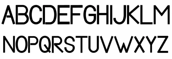 Shakaingets-Regular フォント 大文字