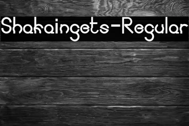 Shakaingets-Regular Font examples