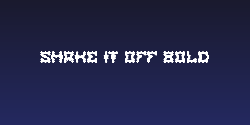 Shake It Off Bold Social Header