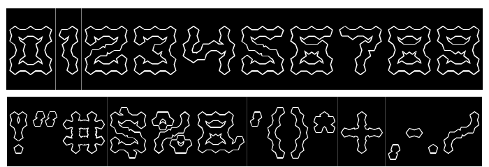 Shake It Off-Hollow-Inverse Font OTHER CHARS