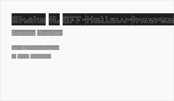 Shake It Off-Hollow-Inverse Business Card