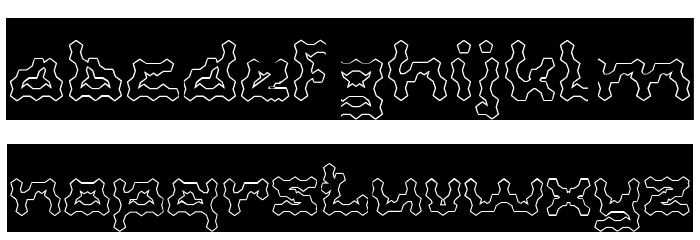 Shake It Off-Hollow-Inverse Font LOWERCASE