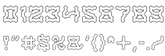 Shake It Off-Hollow Font OTHER CHARS