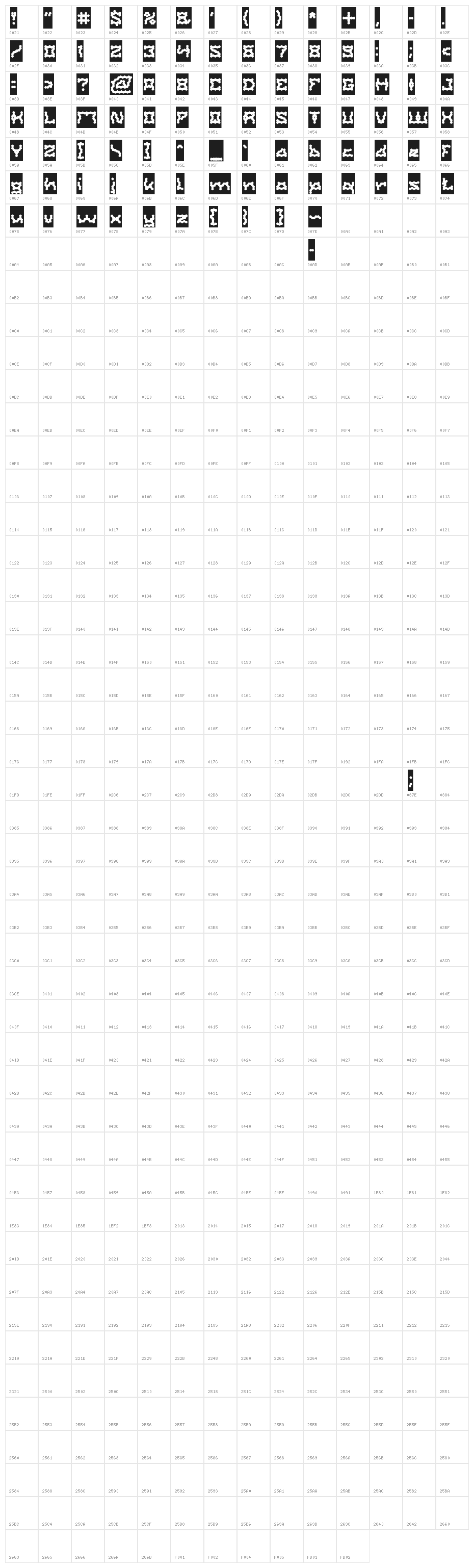Shake It Off-Inverse Character Map