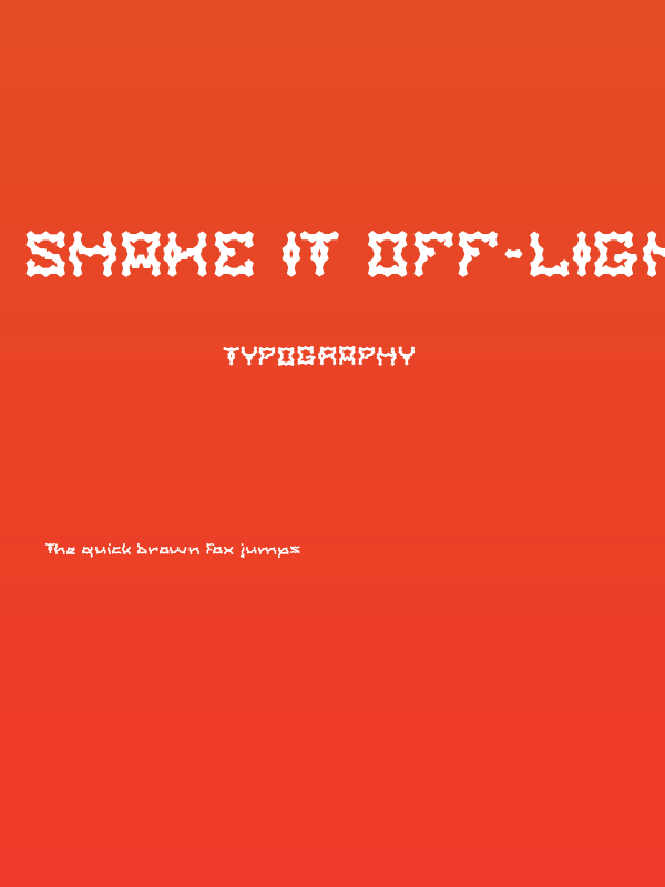 Shake It Off-light Poster