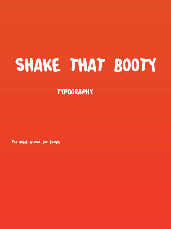 Shake that booty Poster