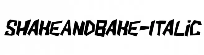 ShakeAndBake-Italic  Frei Schriftart Herunterladen