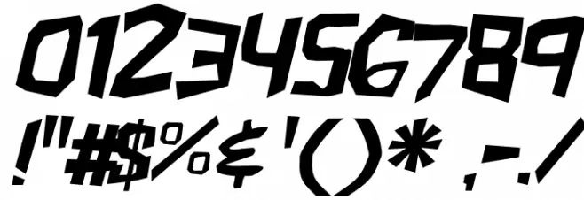 ShakeAndBake-Italic Font OTHER CHARS