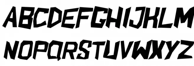 ShakeAndBake-Italic Schriftart Groß
