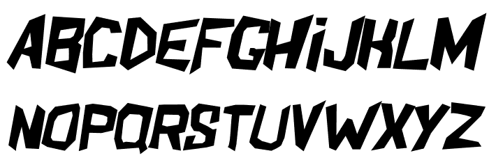 ShakeAndBake Italic Font LOWERCASE