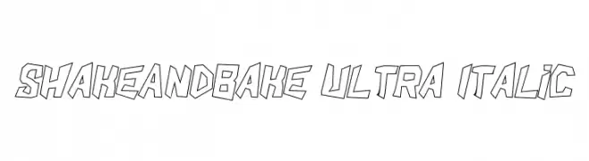 ShakeAndBake Ultra Italic  नि: शुल्क फ़ॉन्ट्स डाउनलोड