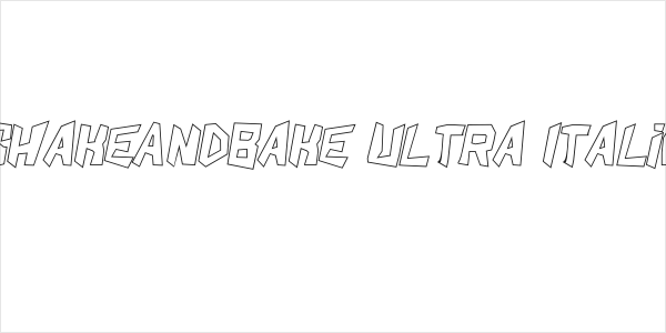 ShakeAndBake Ultra Italic Logo